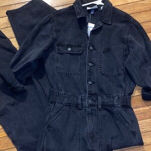 Universal Thread Charcoal Denim Jumpsuit